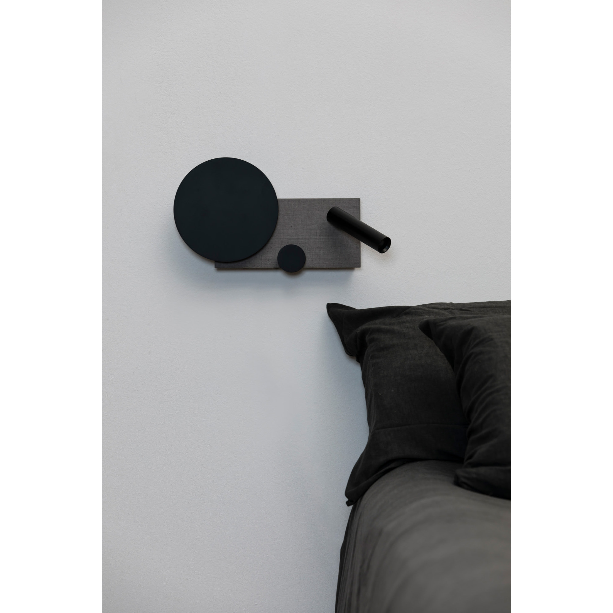 KLEE Lampe applique gauche gris avec lecteur