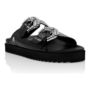 PHILIPP PLEIN Sandals Flat SKULL