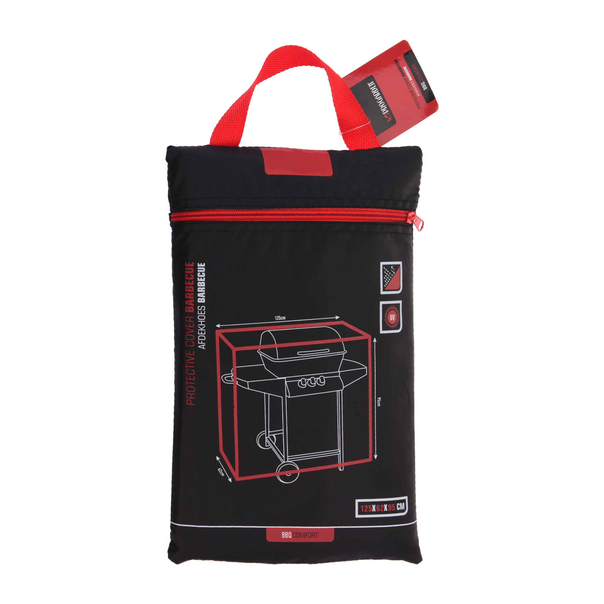 Funda para Barbacoa de Poliéster en Negro