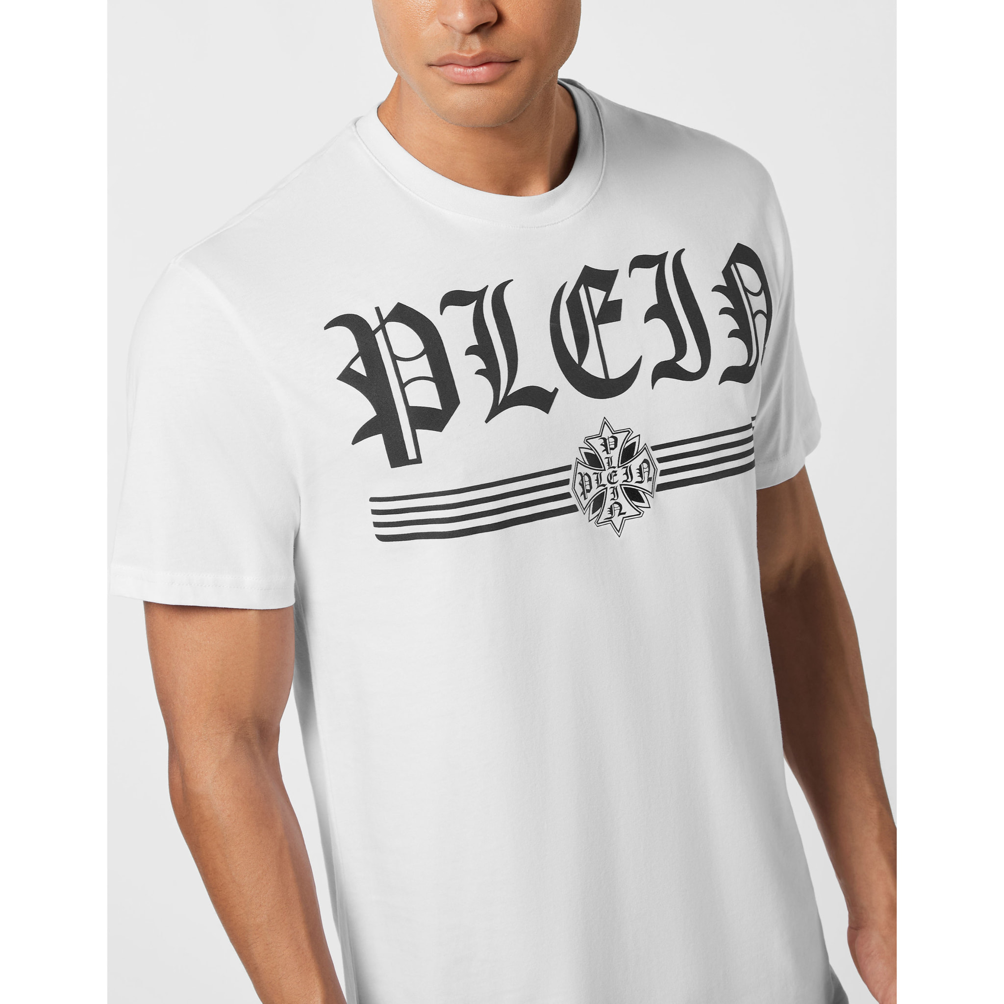 PHILIPP PLEIN T-Shirt Round Neck Ss GOTHIC PLEIN