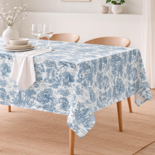 Mantel antimanchas PORTO AZUL - 100% algodón