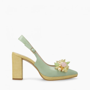 ZAPATOS DE SALÓN VERDES LODESA