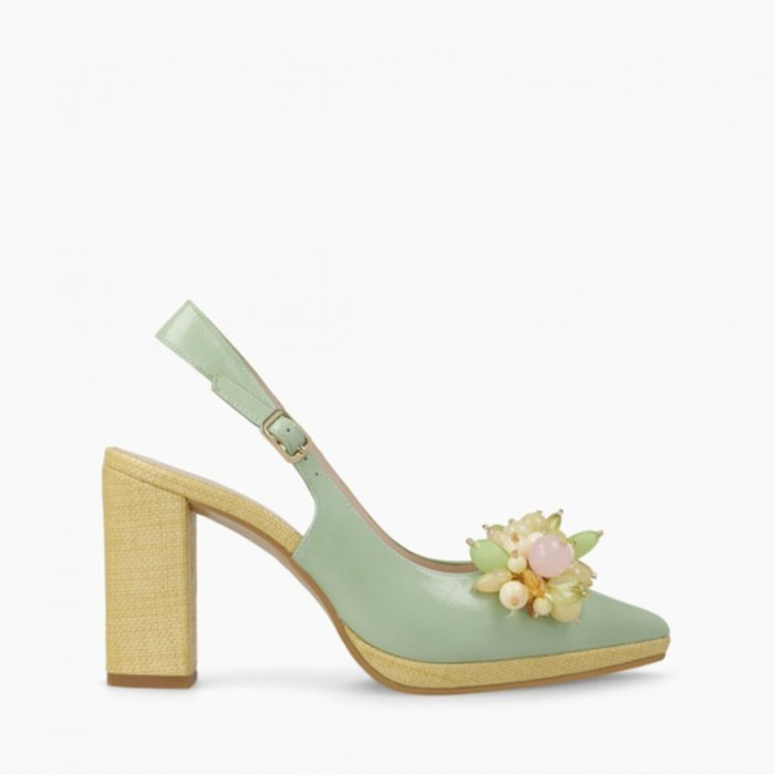 ZAPATOS DE SALÓN VERDES LODESA