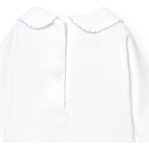 Body bebé manga larga cuello polo piqué