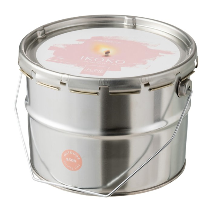 J-Line bougie exterieure Pot De Peinture - métal - blanc - small - 50H