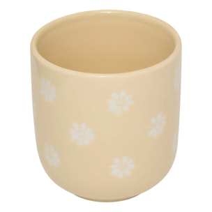 Coffret 4 tasses à café Margot motif fleuri