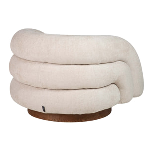 Butaca Chenilla Beige Flux 100x89x60 Cm