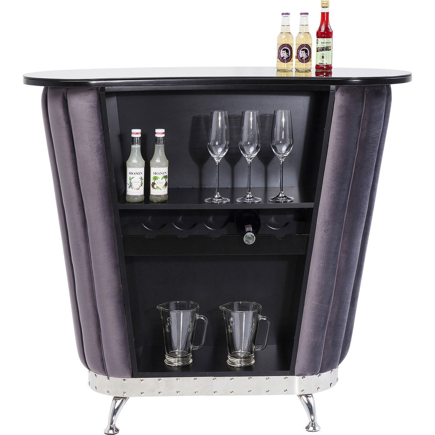 Bar After Work velours gris Kare Design