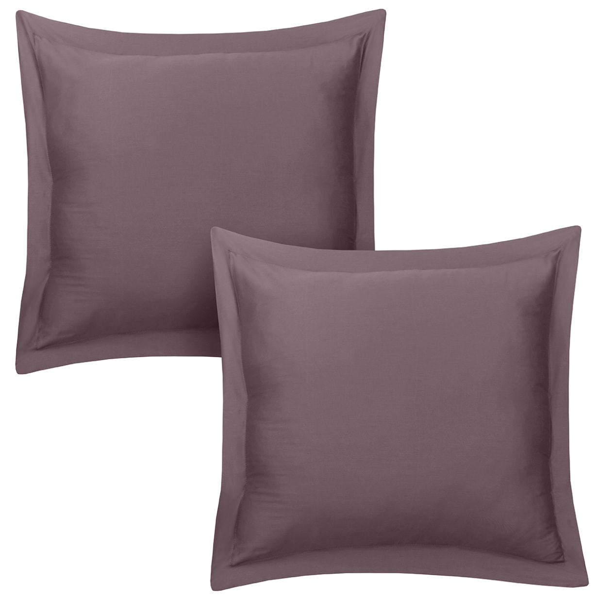 Lot de 2 taies d'oreiller satin de coton sureau