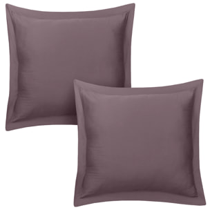 Lot de 2 taies d'oreiller satin de coton sureau