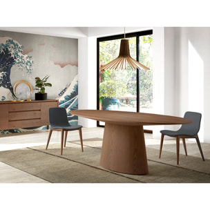 Mesa Angel Cerda de madera de nogal 220x110x76cm