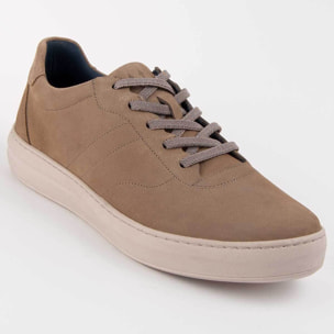 Sneaker De Piel - Beige