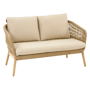 Canapé de jardin Orissa 2 places beige
