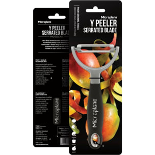 Eplucheur MICROPLANE Professional Y Serrated Black