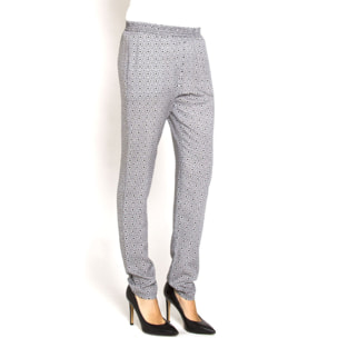 PANTALONE FLUIDO. MOD T771. Vita regolare e gamba regolare