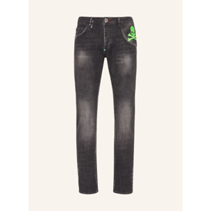 PHILIPP PLEIN Vaqueros de corte recto SKULL&BONES