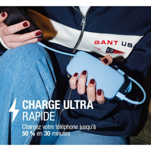 Batterie externe FRESH'N REBEL 12000mAh USB-C ultra-rapide 20W Gris