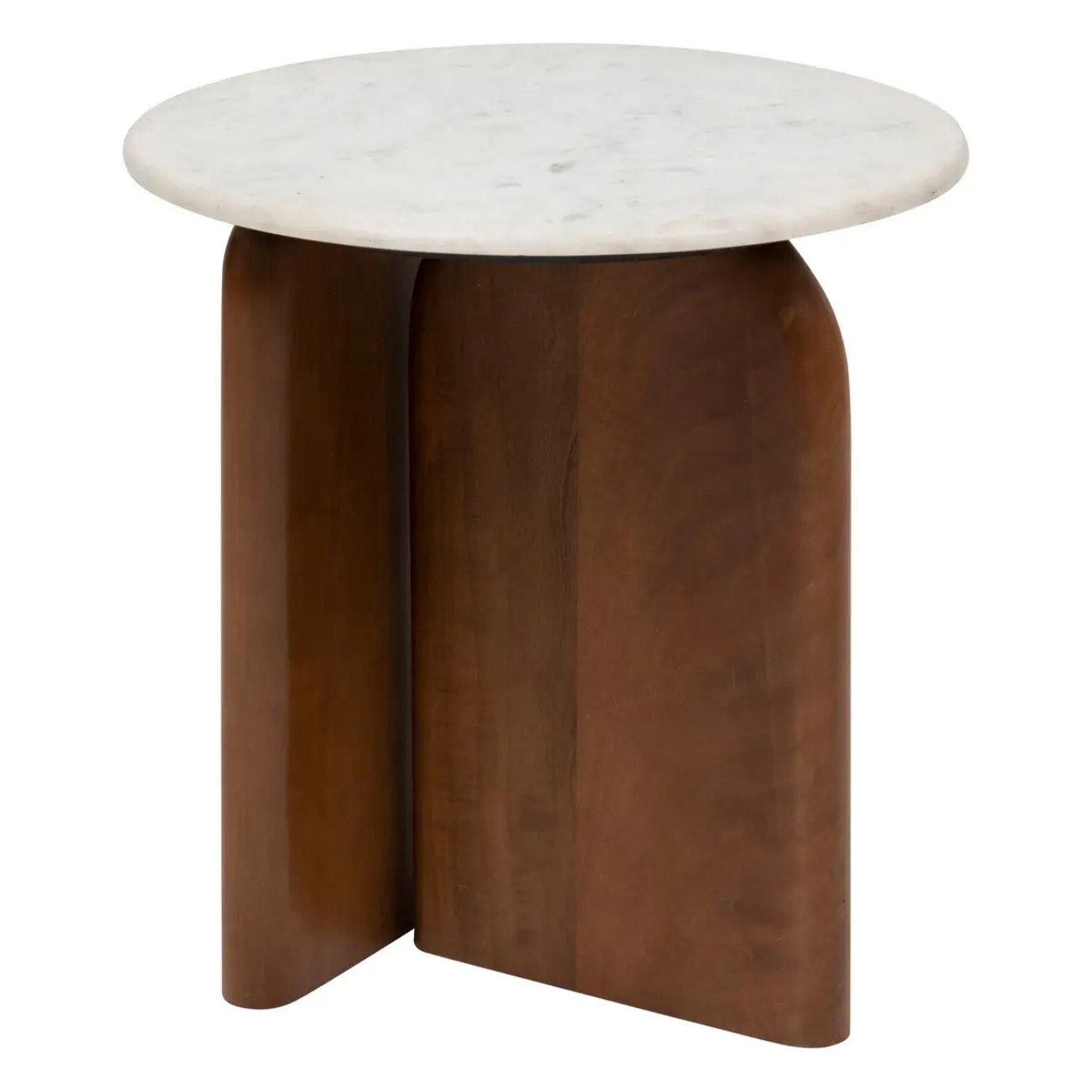 Table d'appoint "Nanda" blanc 56,5x5151cm