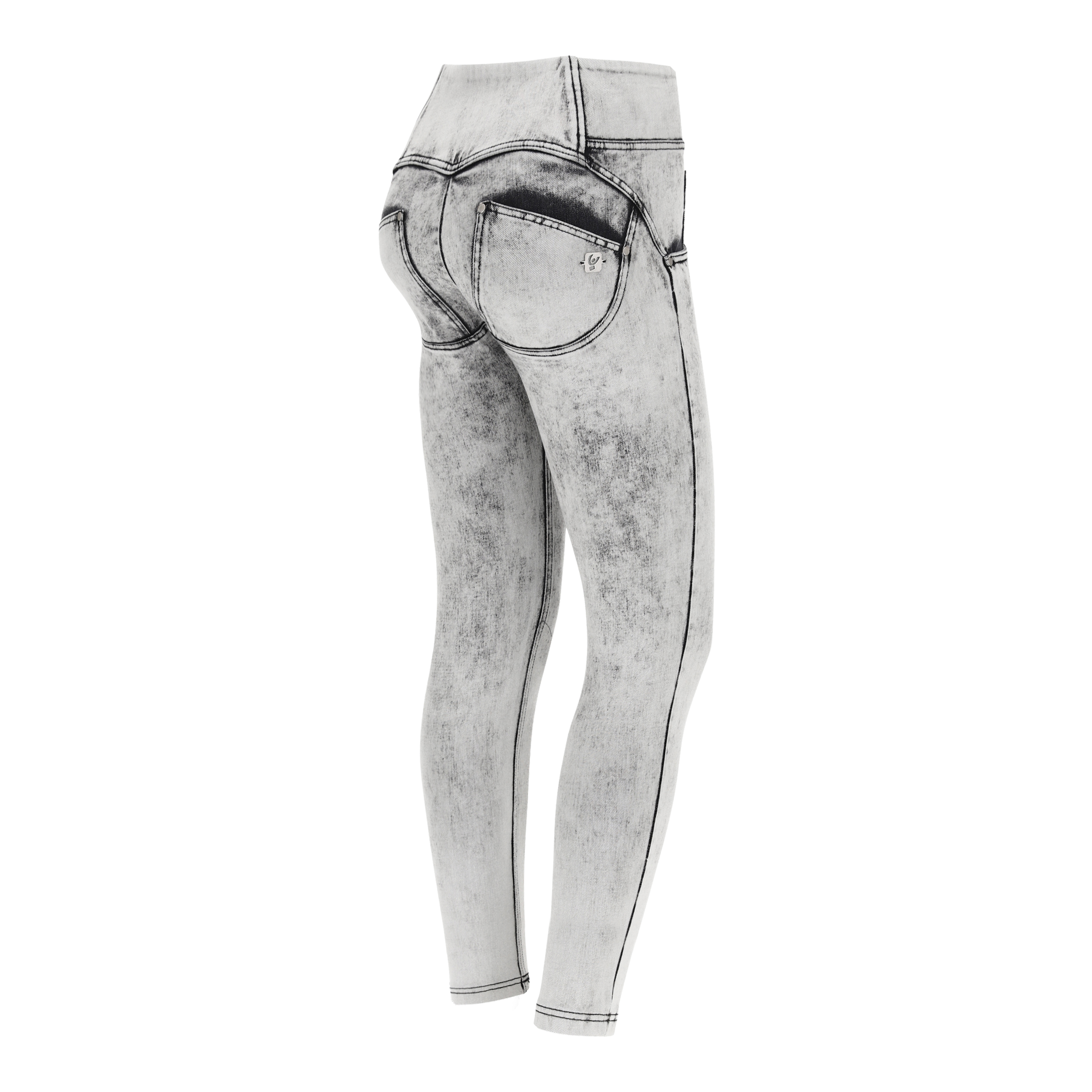 Jeans push up WR.UP® 7/8 superskinny denim navetta bleached