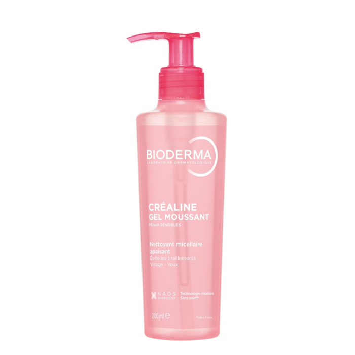 Créaline Gel Moussant - Nettoyant Micellaire à Rincer - Peaux Sensibles