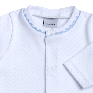 Pelele Est. Cont. Topitos Celeste Talla 0