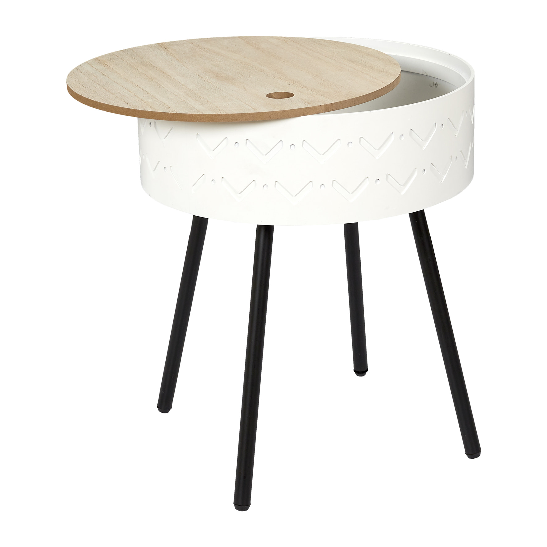 Table Coffre Eugenie Blanc