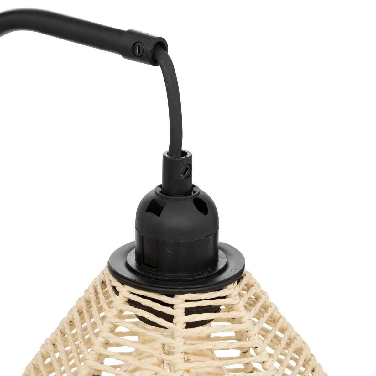 Lampe "Delia" en métal H47,5cm noir