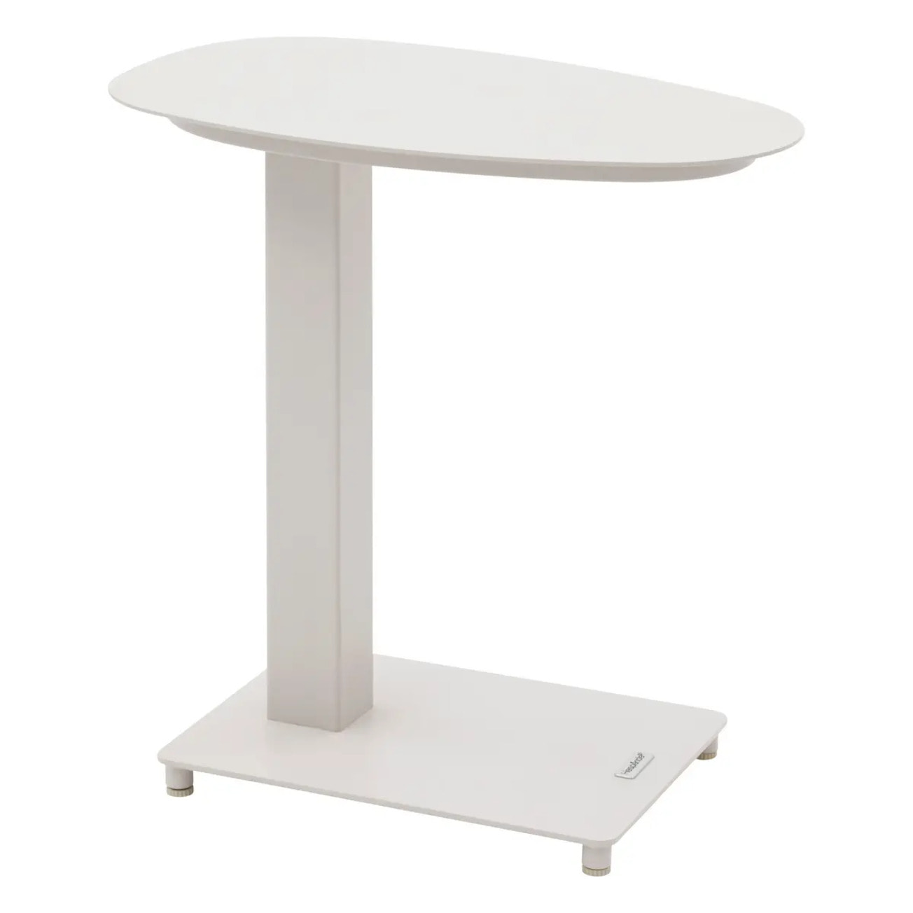 Table d'appoint de jardin "Venuzia" avoine 50 x 50cm en aluminium