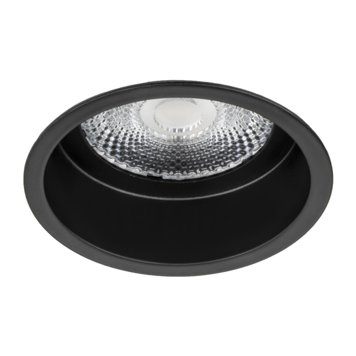 Ledsc4 LedsC4 Downlight LED Redondo 105mm Negro Transparente - Iluminación Interior Moderna 1985 Lúmenes 2700K - Diseño Elegante y Funcional en Aluminio y PMMA