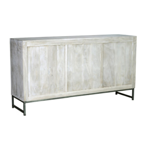 Aparador de Madera de Mango Estilo Étnico Boho Tallado