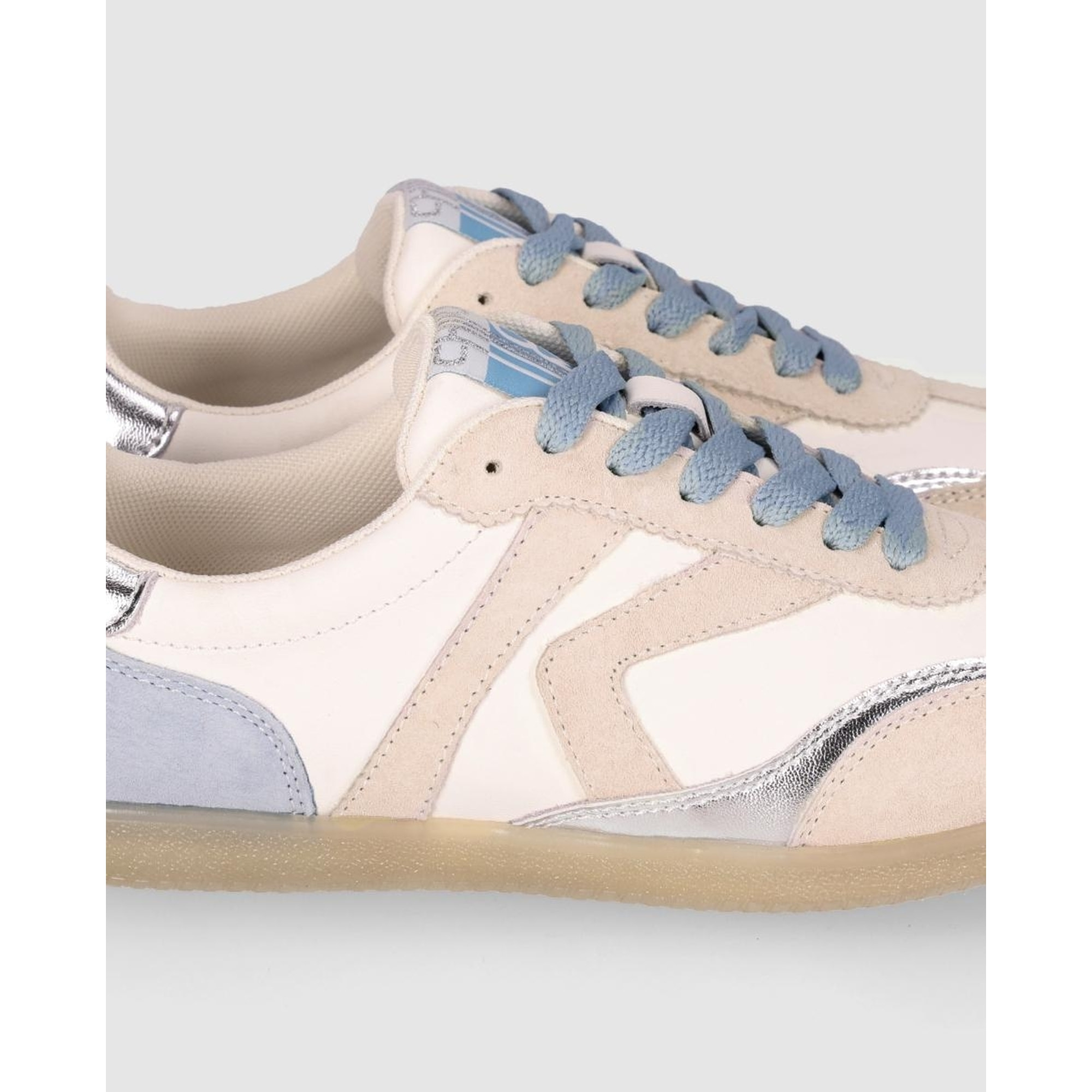 Deportivos de Piel - Jeans - Tacón: 1 cm