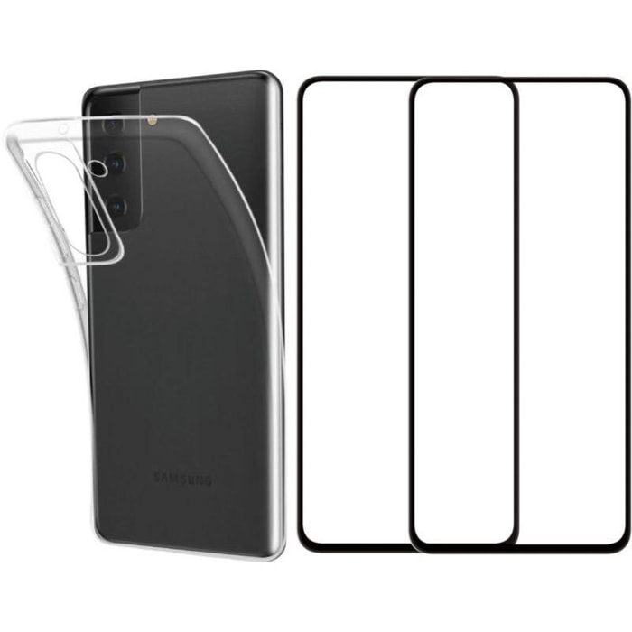 Pack ESSENTIELB Samsung S21 FE Coque + Verre trempé x2