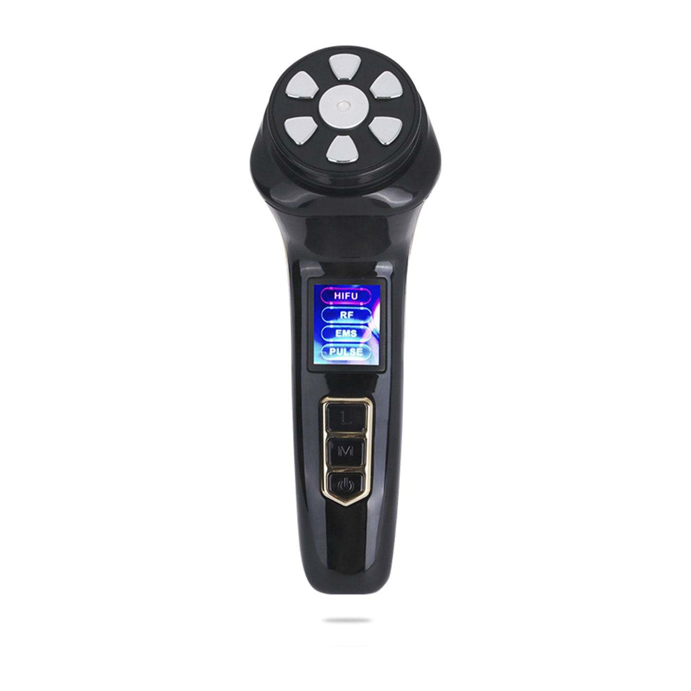 Instrumento de cuidado de la piel 4 en 1: EMS, radiofrecuencia, ultrasonidos, pulsos.