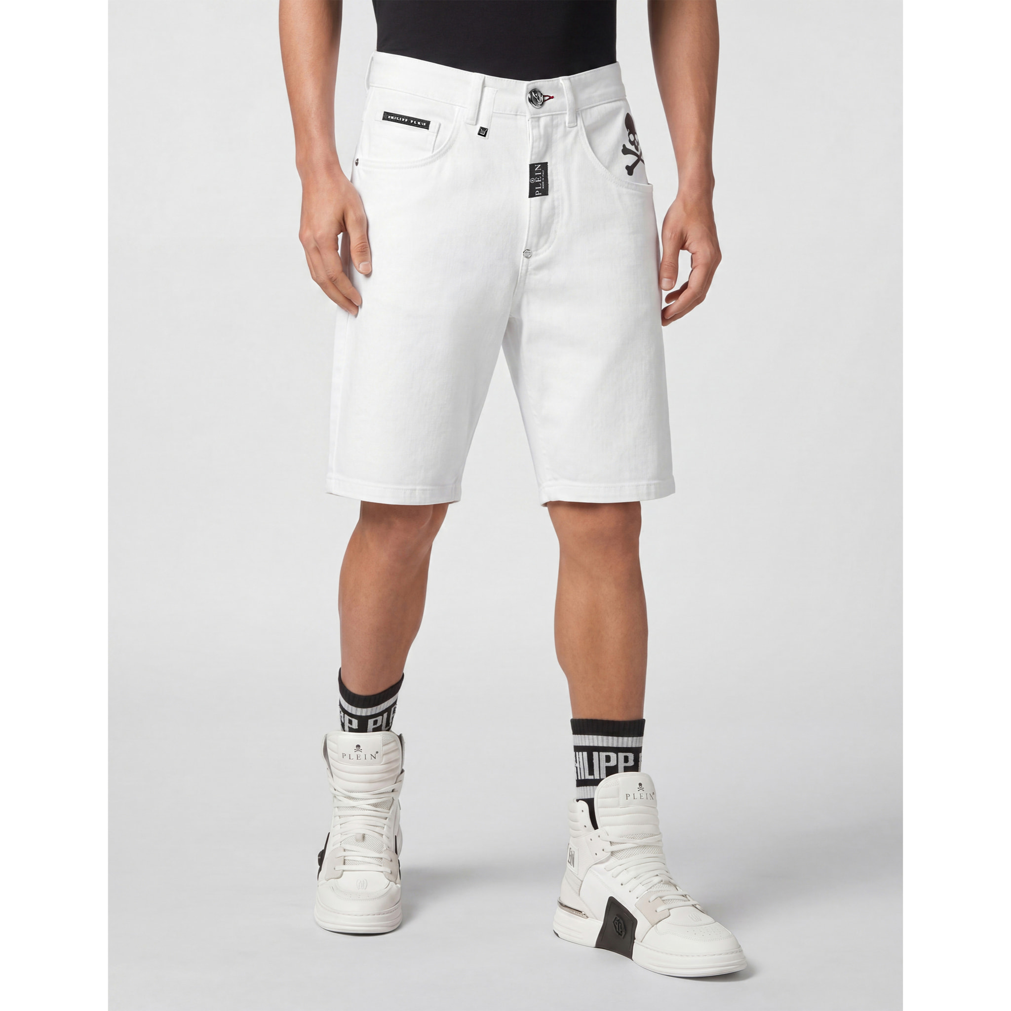 PHILIPP PLEIN Pantaloncini in denim Fermentera BASIC