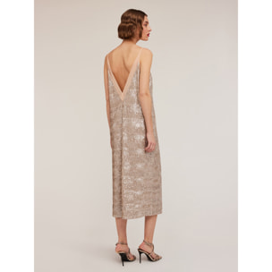 Motivi - Vestito midi full paillettes - Rosa