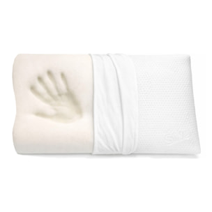 Guanciale Cervicale in Memory Foam con Federa Silevr– Cuscino Sfoderabile Sostegno Ergonomico per Collo e Cervicale