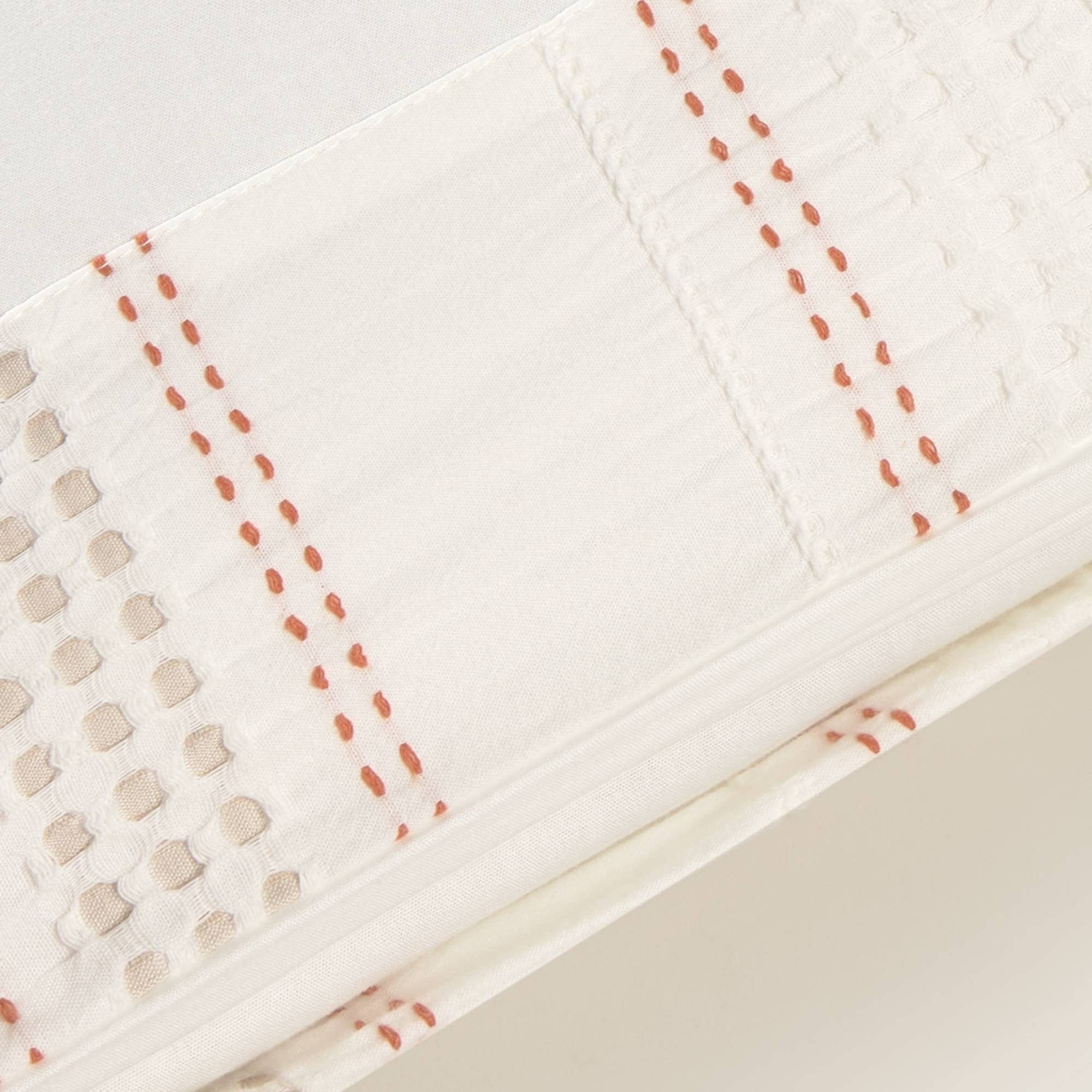 Funda de almohada algodón 180 hilos textura Ritlina color naranja 100% Algodón