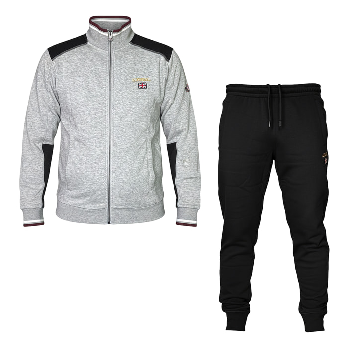 Tuta Uomo ADMIRAL Cotone Felpato Full Zip e Cappuccio