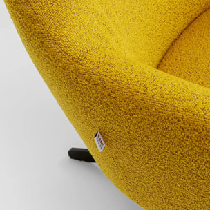 Fauteuil pivotant Mimi jaune Kare Design