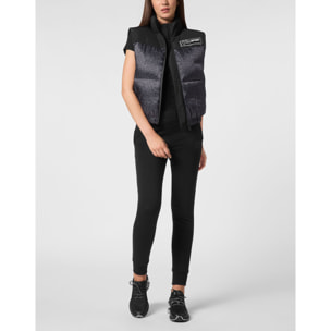 PLEIN SPORT Gilet corto LEOPARD