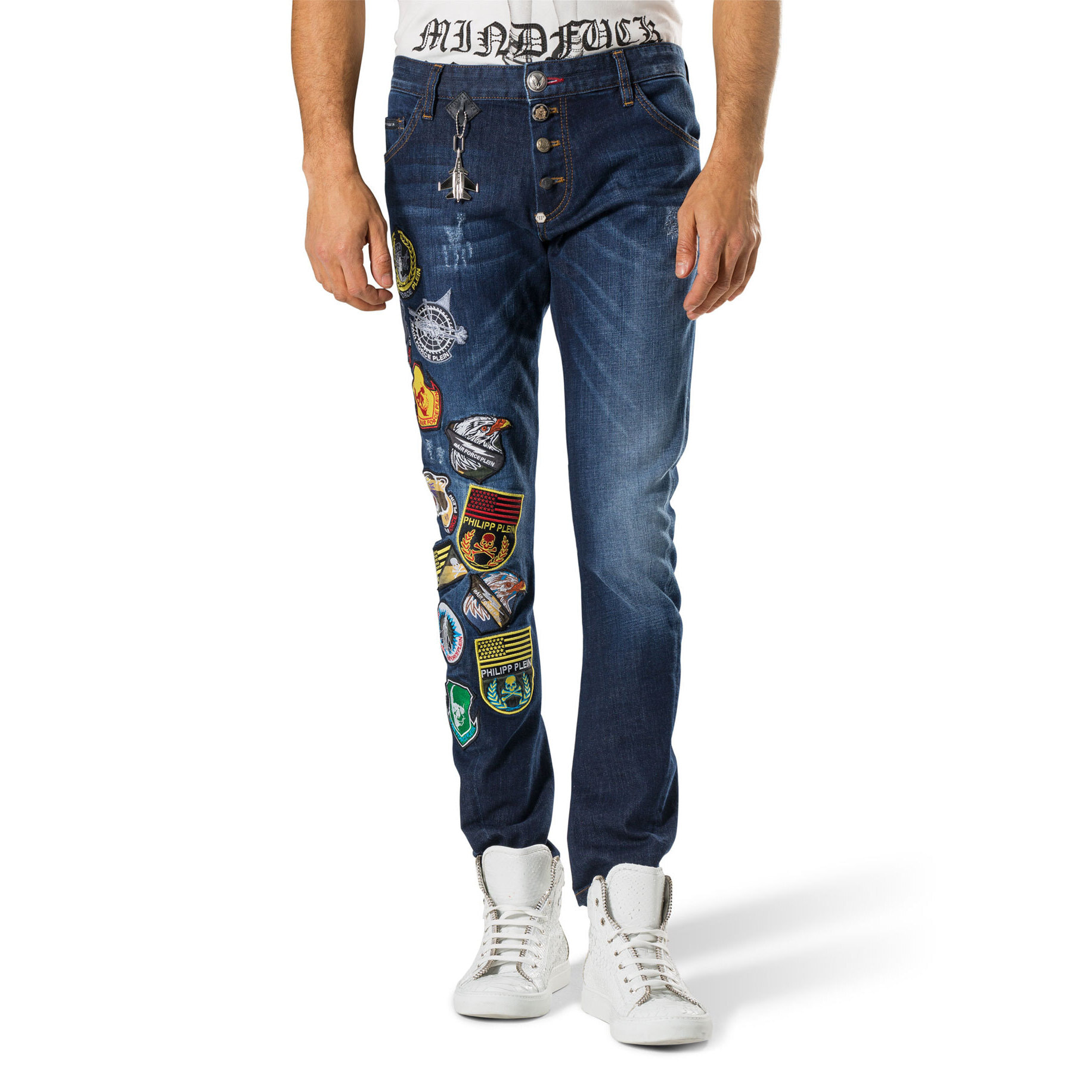 PHILIPP PLEIN super straight cut "eagle pride"