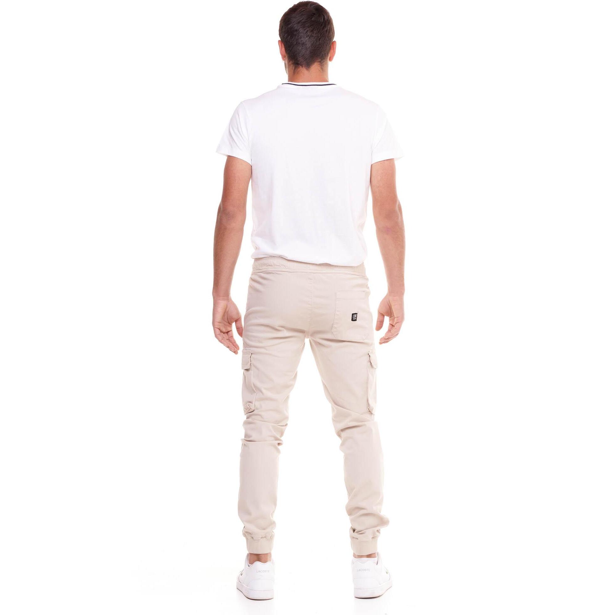 Pantaloni cargo con polsino elastico da uomo Minimal