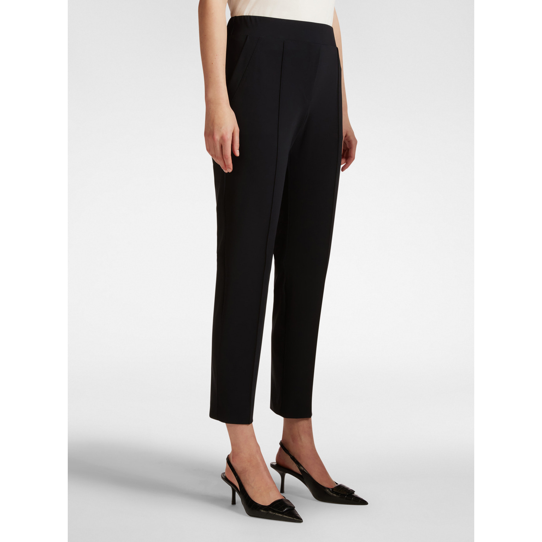 Elena Mirò - Pantaloni pull on gamba dritta - Nero