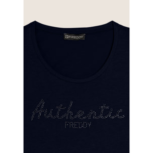 Canotta "Authentic" con logo FREDDY in strass