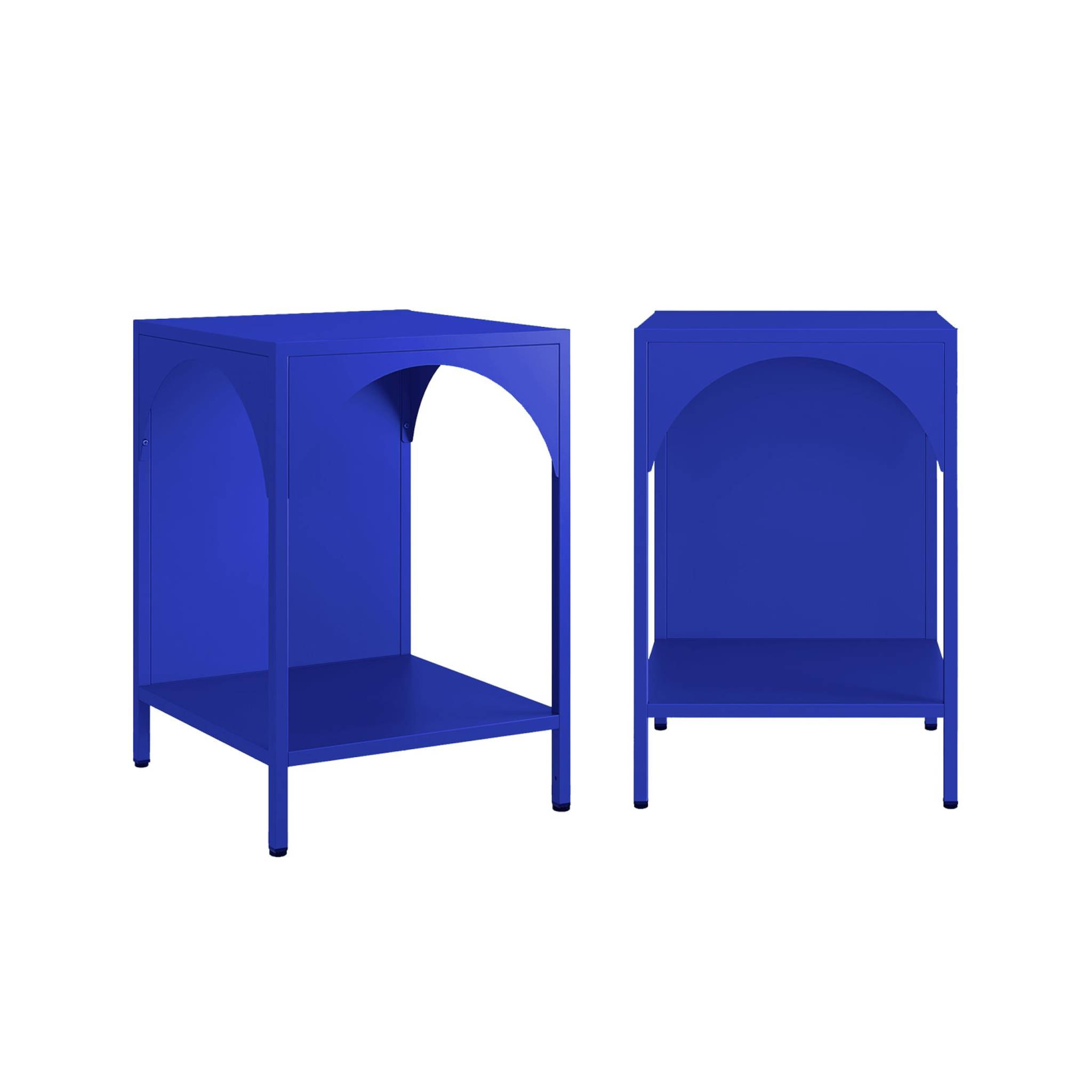 Table de chevet, table d'appoint industrielle métal (lot de 2) SOHO