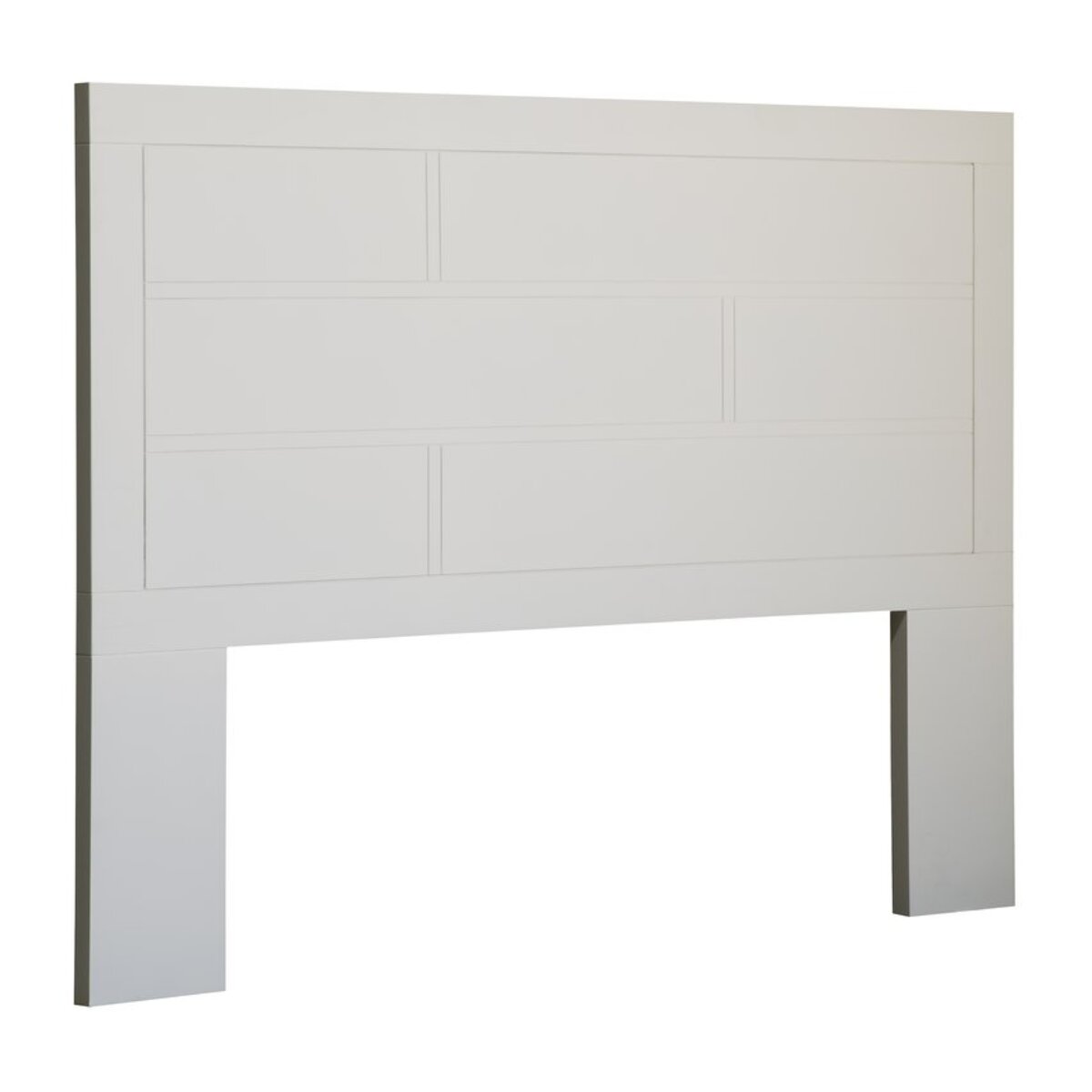 Tête de lit Sisal -panneau de mdf et laqué blanc-couleur laqué blanc mat 162 x 120 x 4 cm