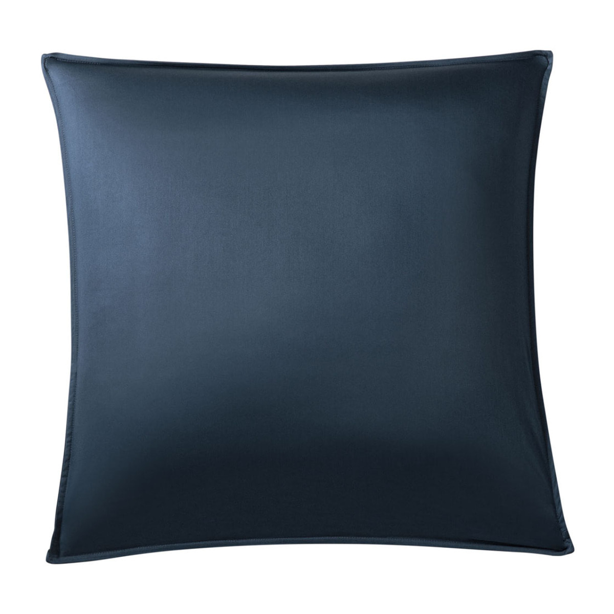 Taie d'oreiller unie en satin de coton, GRAND HOTEL, Bleu marine