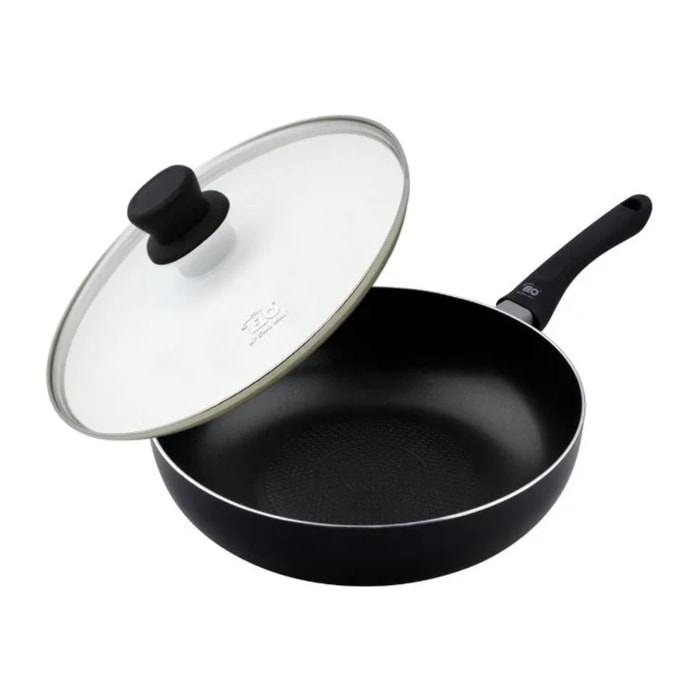 Poêle wok 20 cm avec couvercle en verre Elo Smart life