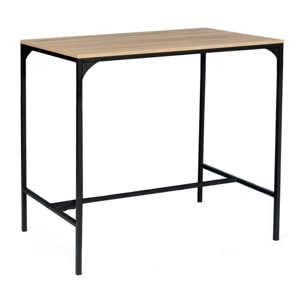 Table haute repas Memphis  95cm + 4 tabourets