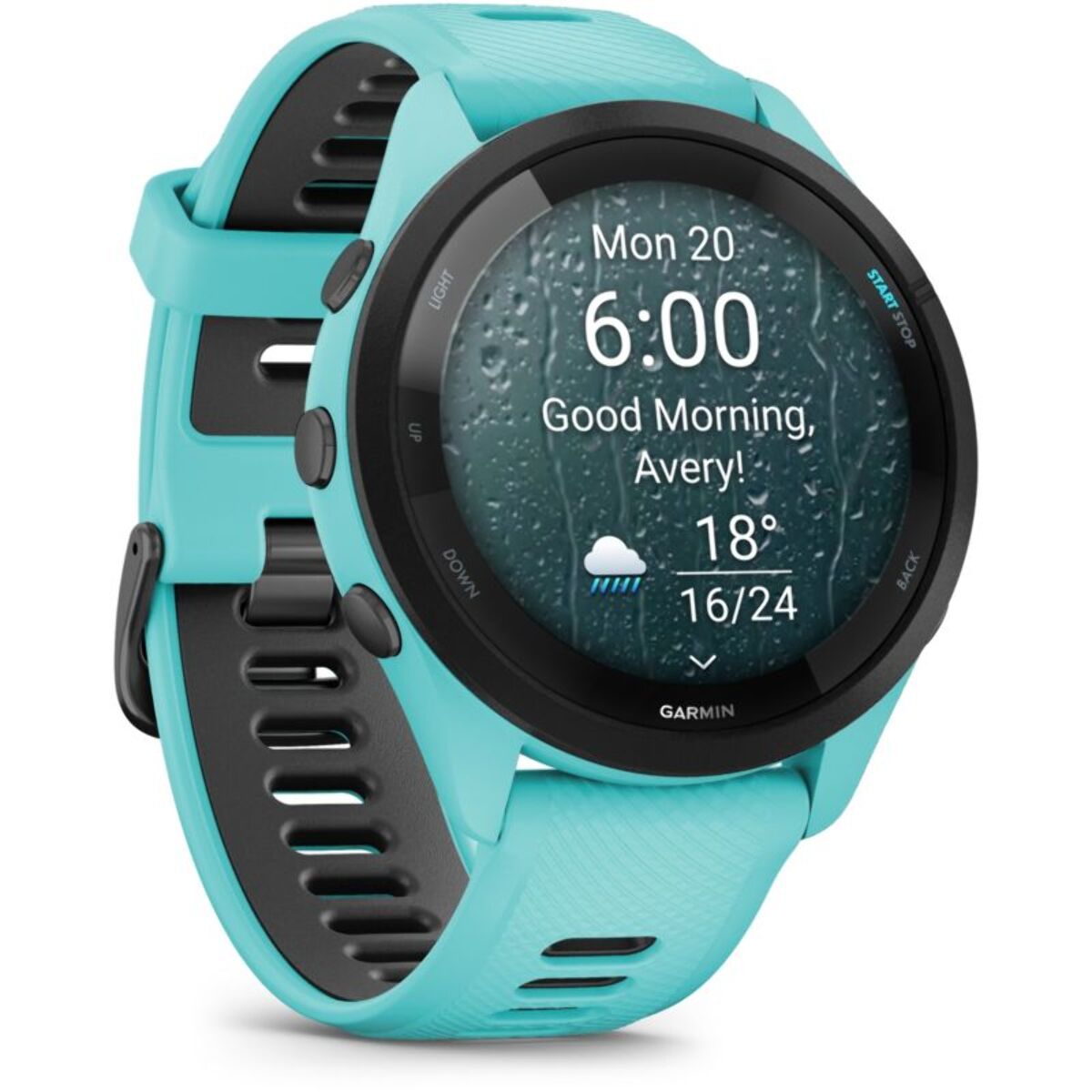 Montre connectée GARMIN Forerunner 265 Music Turquoise / NOIR AMOLED GPS IP6X